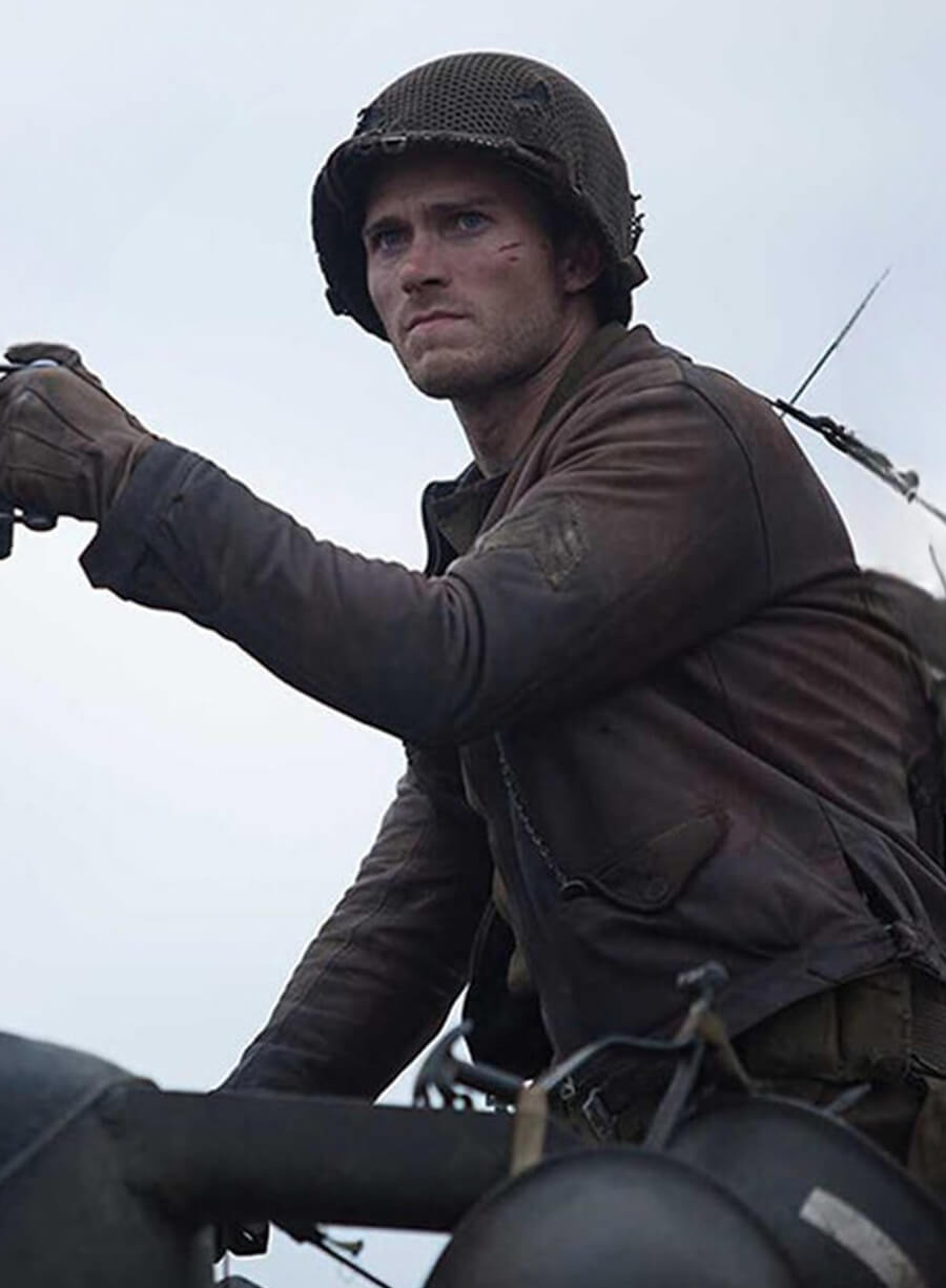 Harpoon Sergeant Miles Inspired Distressed Brown Leather Jacket - Fury Style