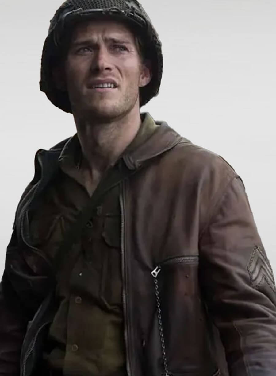 Harpoon Sergeant Miles Inspired Distressed Brown Leather Jacket - Fury Style