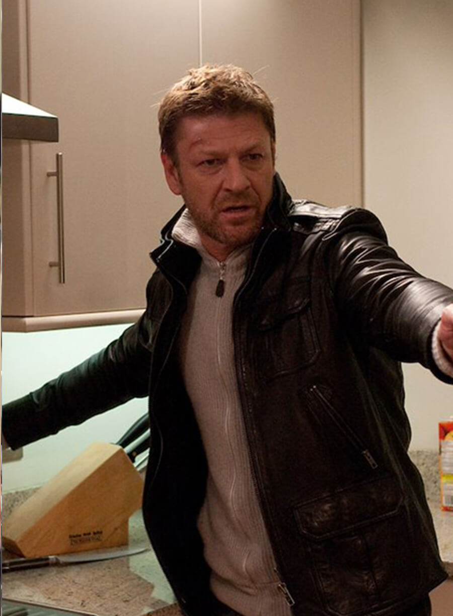 Harpoon Sean Wallace Inspired Black Leather Jacket