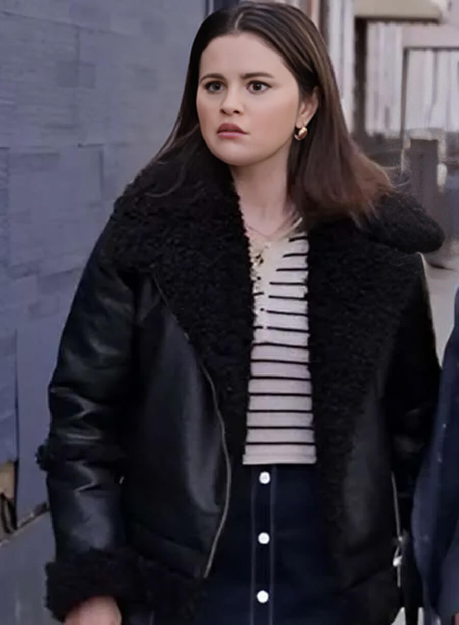 Harpoon Mabel Mora Inspired Black Leather Jacket - Only Murders in the Building Style