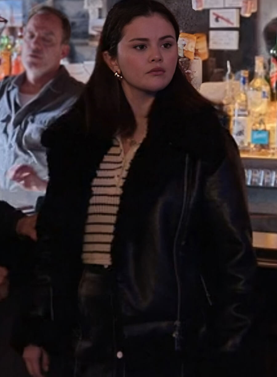Harpoon Mabel Mora Inspired Black Leather Jacket - Only Murders in the Building Style