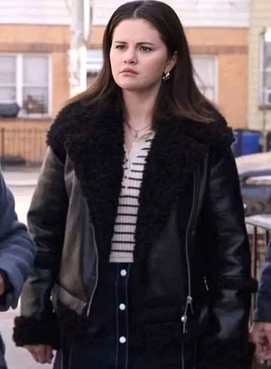 Harpoon Mabel Mora Inspired Black Leather Jacket - Only Murders in the Building Style