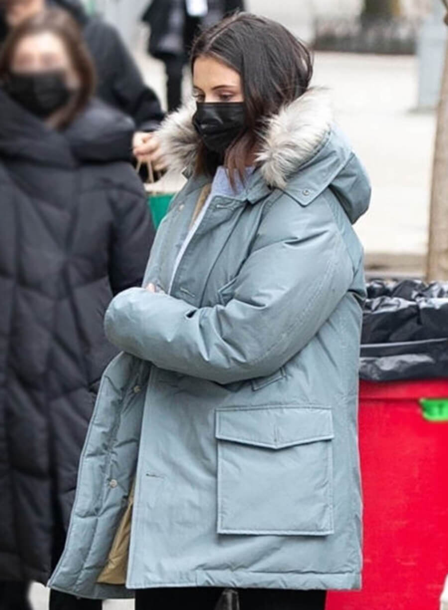 Harpoon Mabel Mora Inspired Blue Hooded Jacket - Only Murders in the Building Style