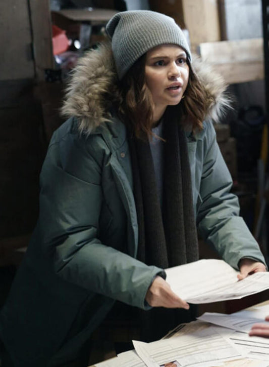 Harpoon Mabel Mora Inspired Blue Hooded Jacket - Only Murders in the Building Style