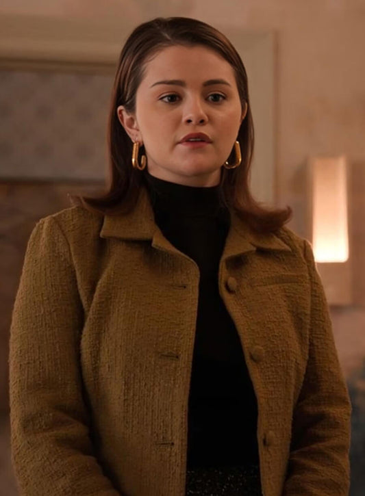 Harpoon Mabel Mora Inspired Olive Green Leather Jacket - Only Murders in the Building Style