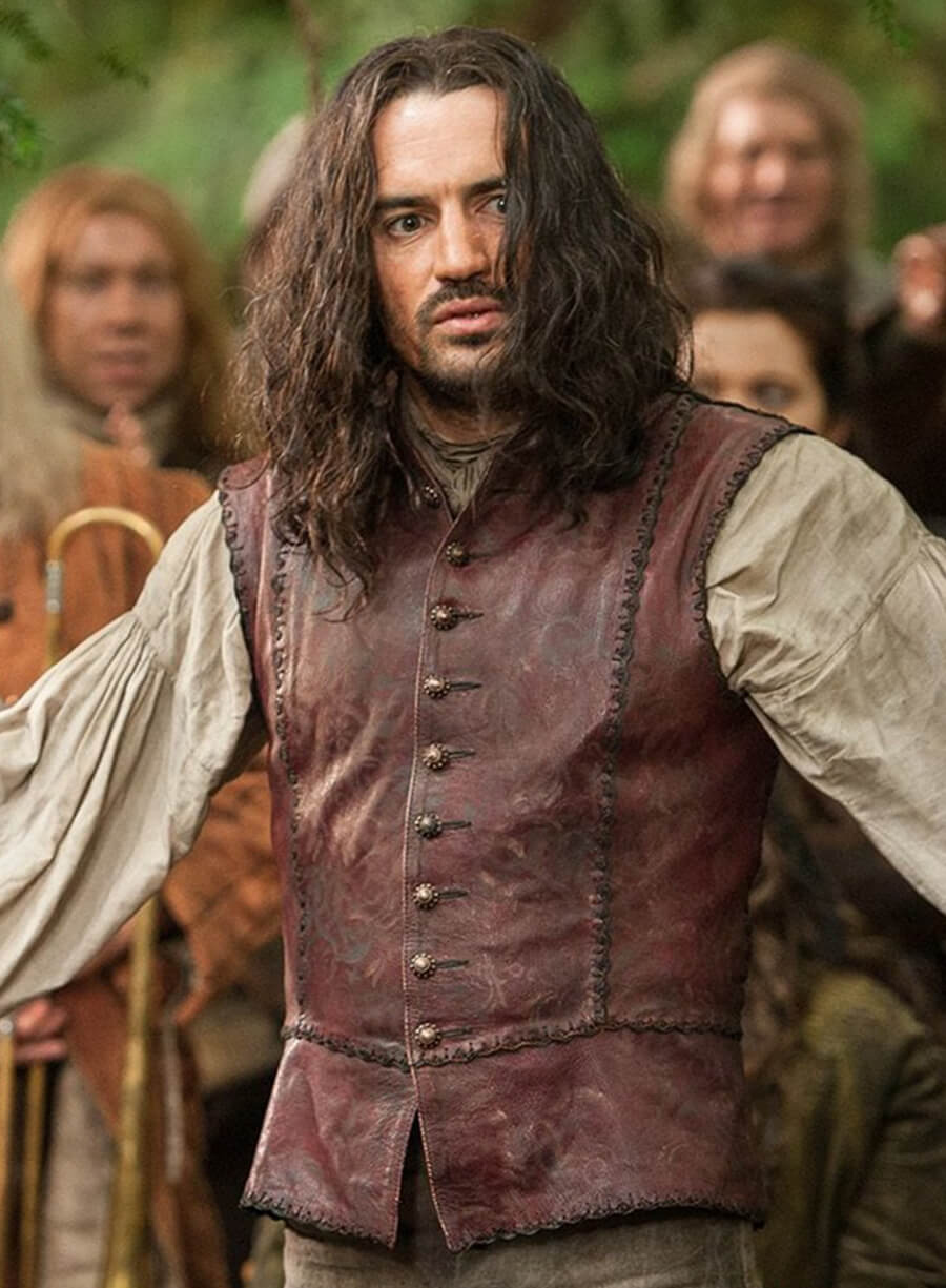 Harpoon Seoirse Ward Inspired Brown Leather Jacket - Outlander Style
