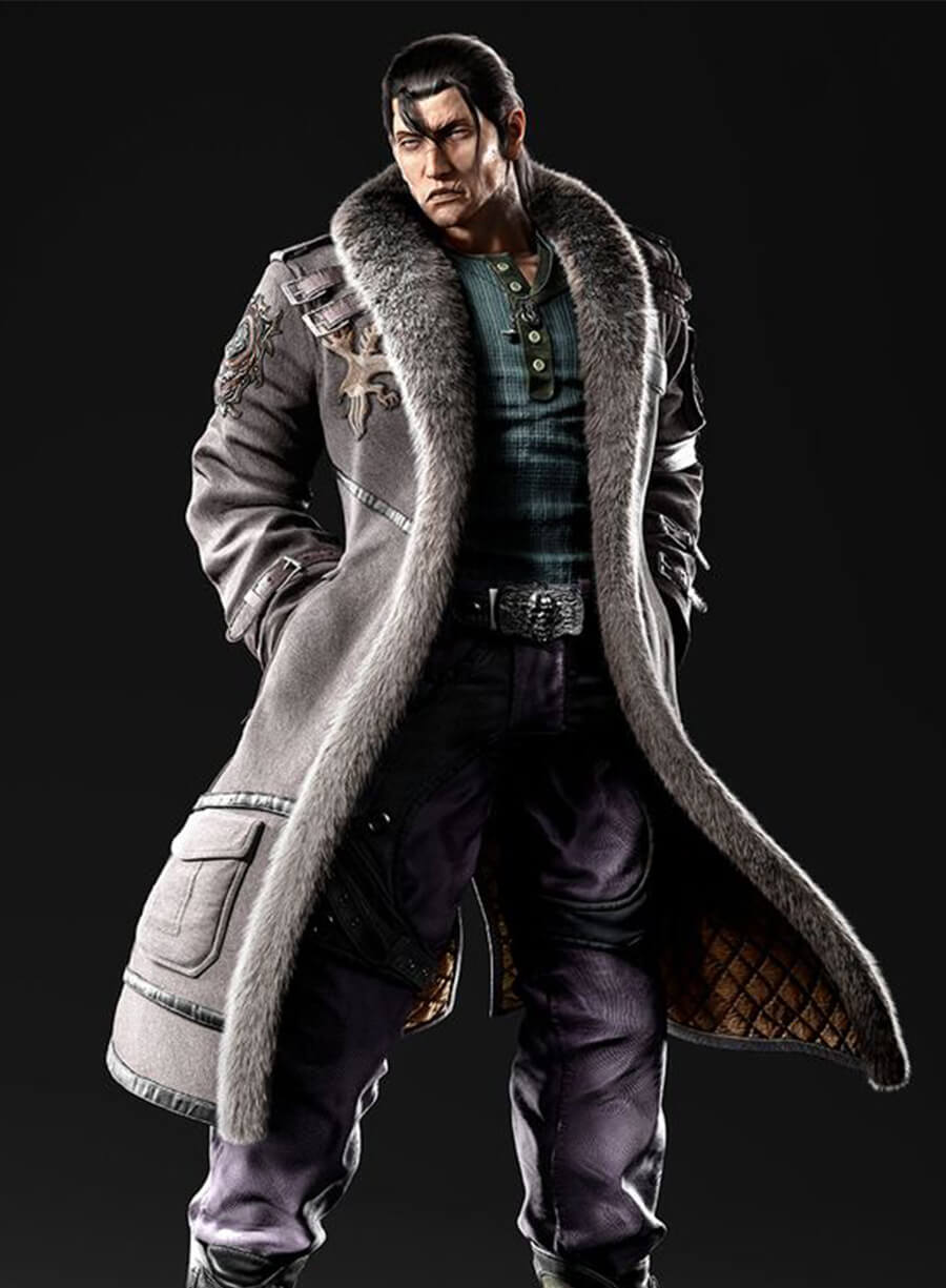 Harpoon Sergei Dragunov Inspired Grey Coat - Tekken 8 Style