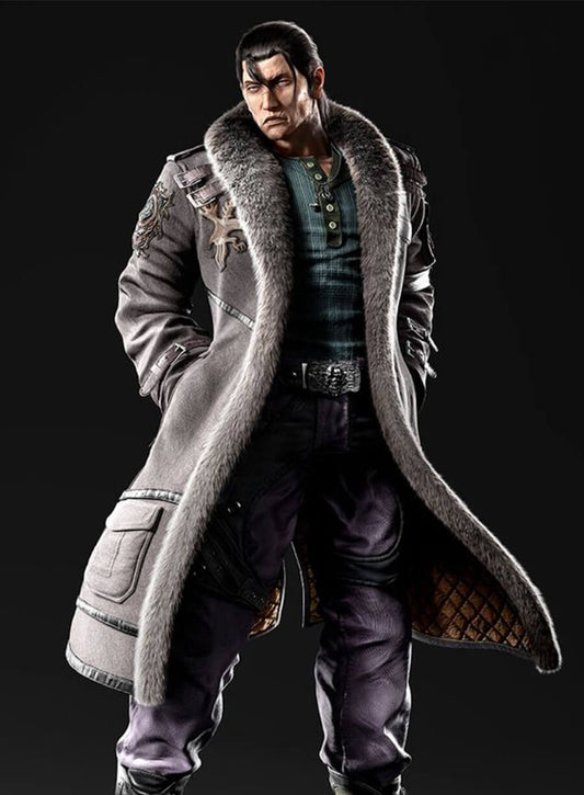 Harpoon Sergei Dragunov Inspired Grey Coat - Tekken 8 Style