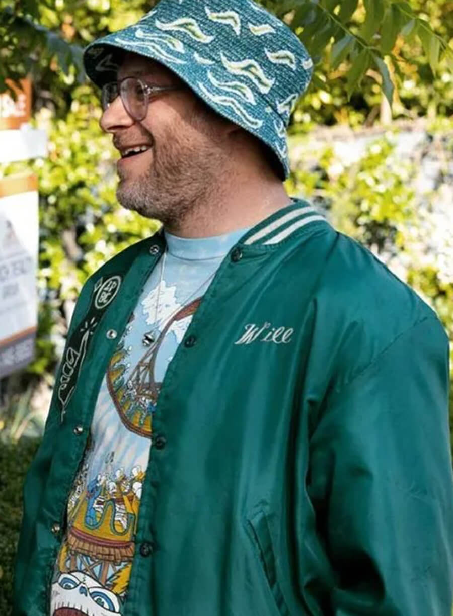 Harpoon Will Inspired Green Varsity Jacket - Platonic 2023 Style