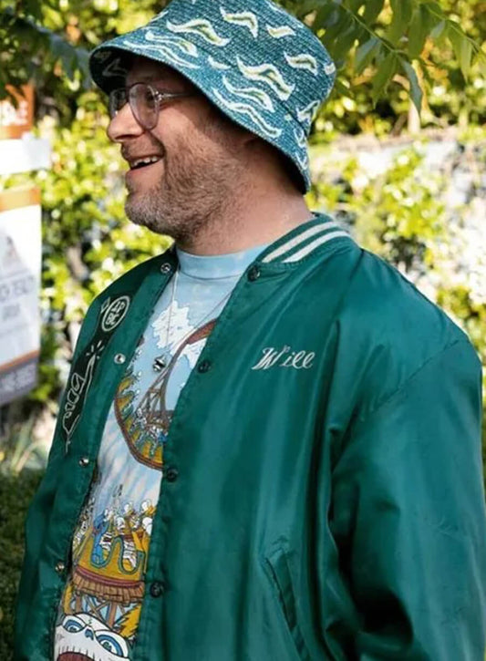 Harpoon Will Inspired Green Varsity Jacket - Platonic 2023 Style