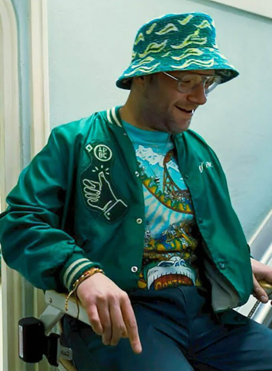 Harpoon Will Inspired Green Varsity Jacket - Platonic 2023 Style