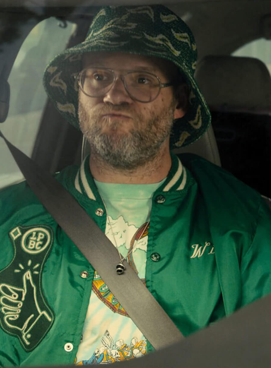 Harpoon Will Inspired Green Varsity Jacket - Platonic 2023 Style