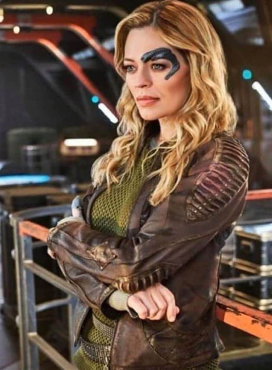 Harpoon Seven of Nine Inspired Brown Leather Jacket - Star Trek Picard Style