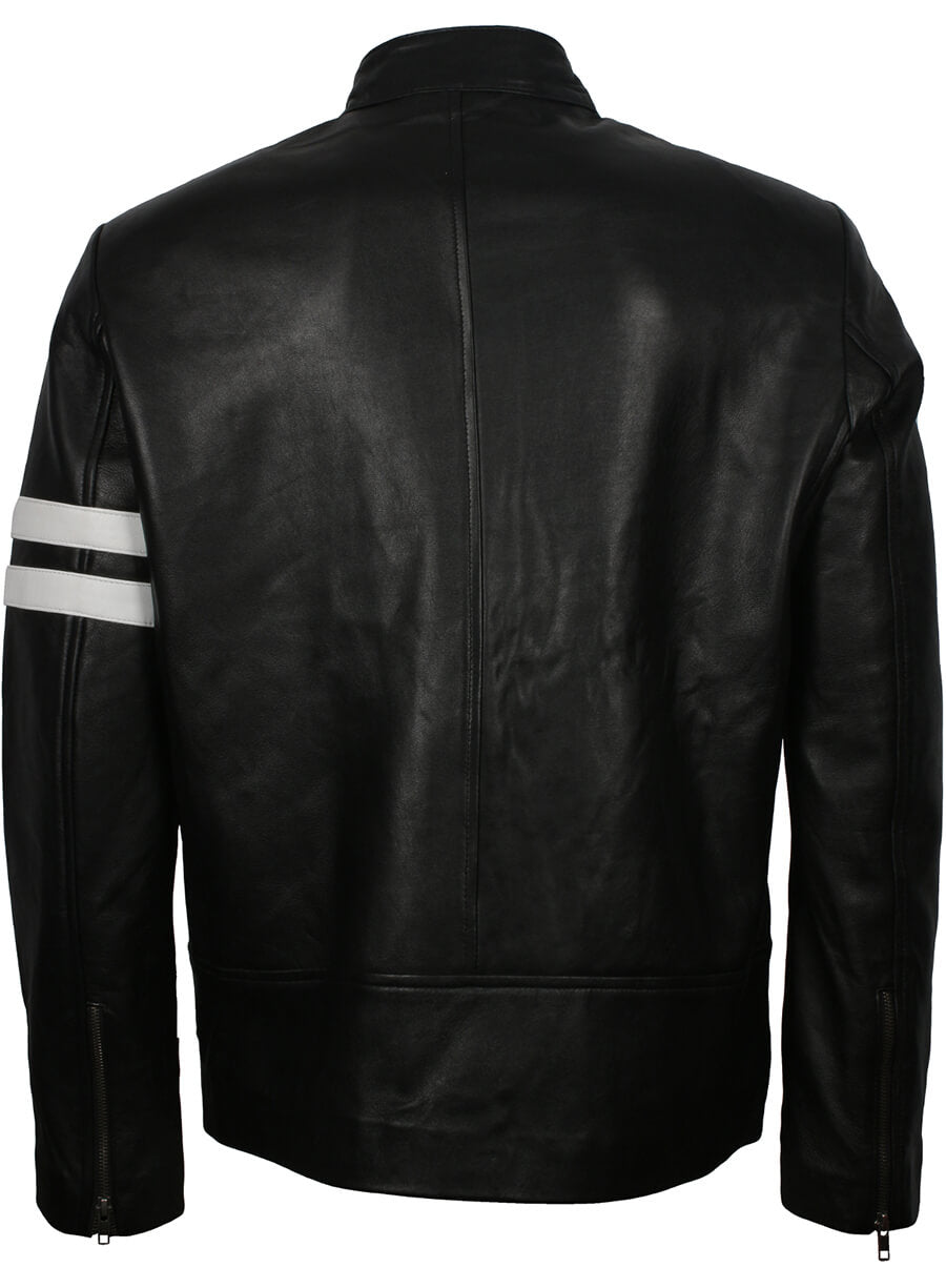 Harpoon SF Men's Driver Inspired Black Biker Jacket