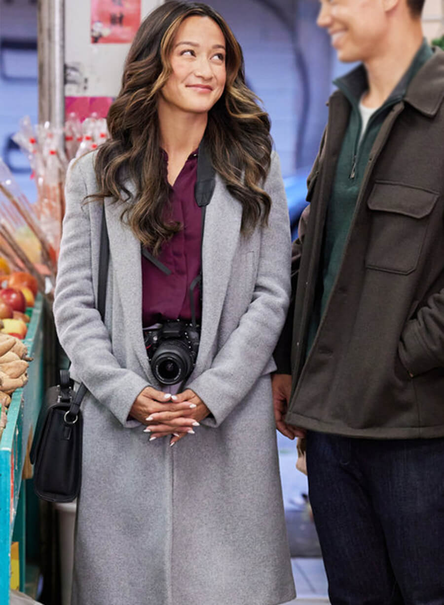 Harpoon Liv Inspired Grey Coat - A Big Fat Family Christmas Style