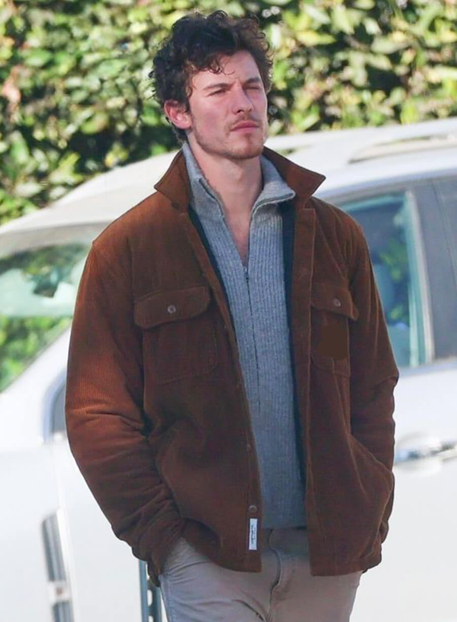 Harpoon Shawn Mendes Suede Inspired Brown Leather Jacket