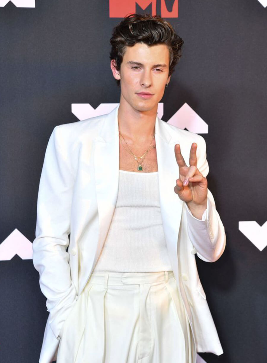 Harpoon Shawn Mendes Blazer Inspired White Leather Jacket