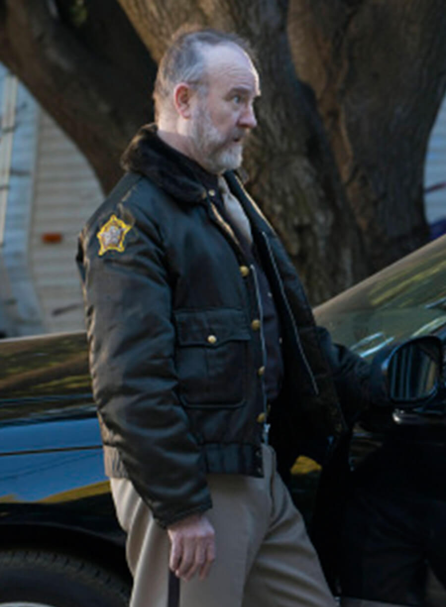 Harpoon Sheriff Shelby Parlow Inspired Black Leather Jacket - Justified Style