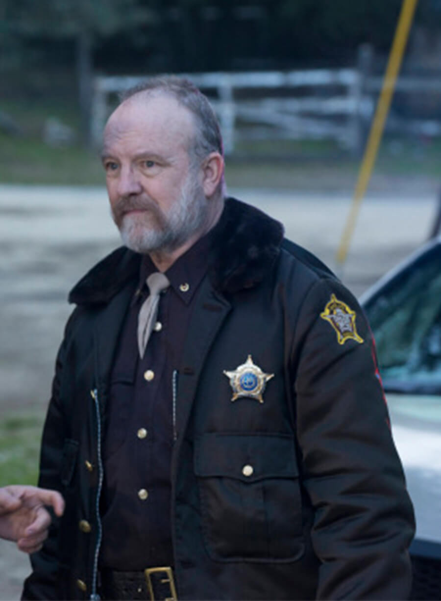 Harpoon Sheriff Shelby Parlow Inspired Black Leather Jacket - Justified Style