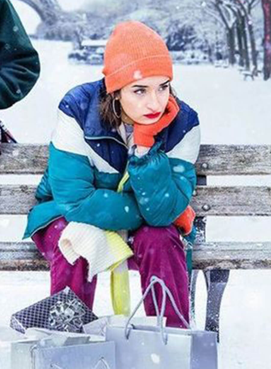 Harpoon Lila Inspired Green, White, Blue Leather Jacket - Christmas Flow Style