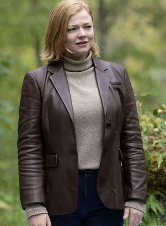 Harpoon Shiv Roy Inspired Brown Real Leather Leather Jacket - Succession S04 Style