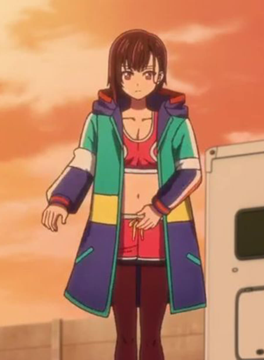 Harpoon Shizuka Mikazuki Inspired Multicolor Hooded Jacket - Zom 100: Bucket List of the Dead Style