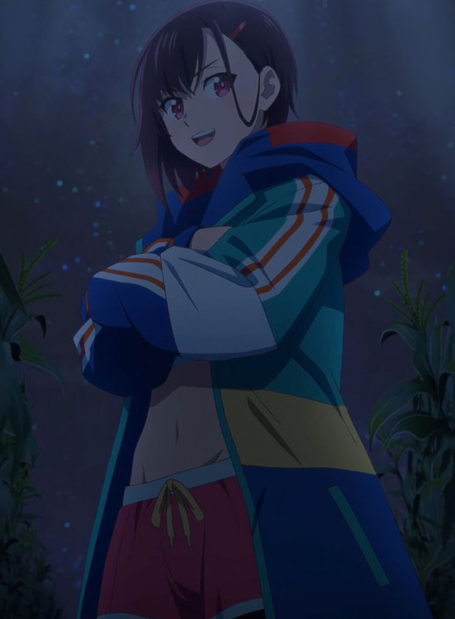Harpoon Shizuka Mikazuki Inspired Multicolor Hooded Jacket - Zom 100: Bucket List of the Dead Style
