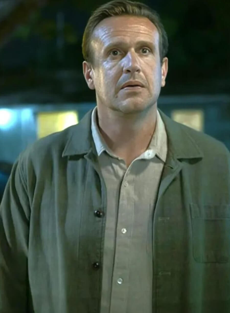Shrinking S03 Jason Segel Green Cotton Jacket