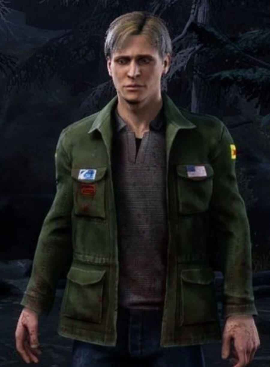Harpoon James Sunderland Inspired Green Real Leather Leather Jacket - Silent Hill 2 Style