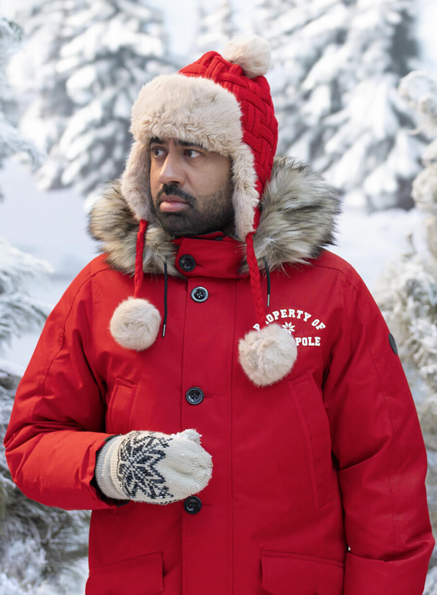 Harpoon Tim Allen Inspired Red Parachute Fabric Hooded Jacket - The Santa Clauses Style