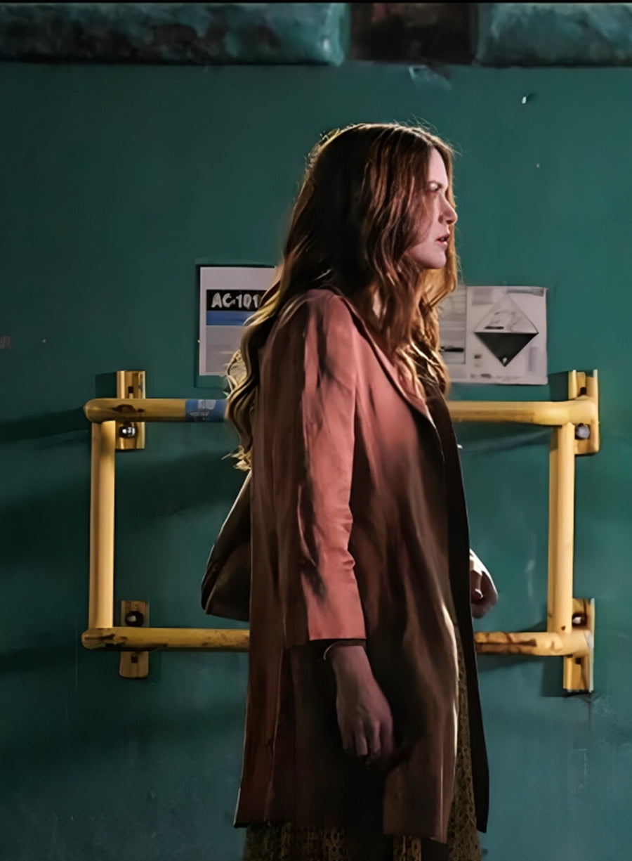 Harpoon Sister Jo Inspired Brown Velvet Fabric Coat - Supernatural Tv Series Style
