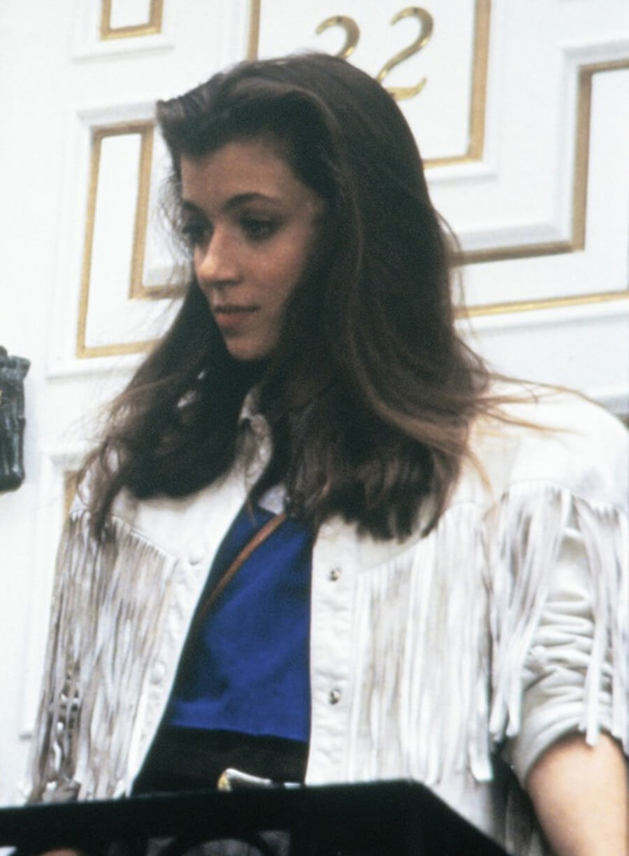 Harpoon Sloane Peterson Inspired White Real Leather Leather Jacket - Ferris Bueller's Day Off Style