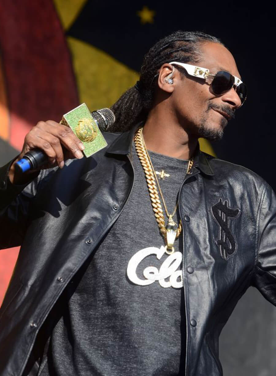 Harpoon Snoop Dogg Inspired Black Real Leather Leather Jacket