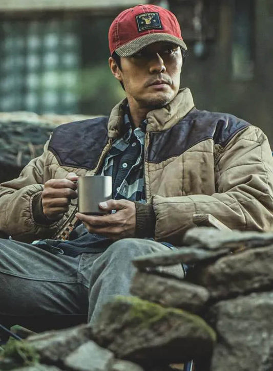 Harpoon Nam Ki-Jun Inspired Black and Brown Bomber Jacket - Mercy for None 2025 Style