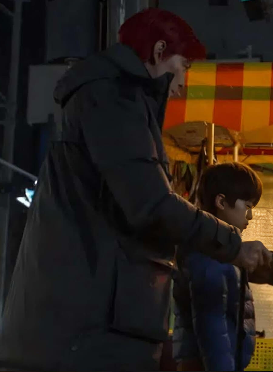 Harpoon Seong Gi-hun Inspired Grey Hooded Jacket - Squid Game S02 Style