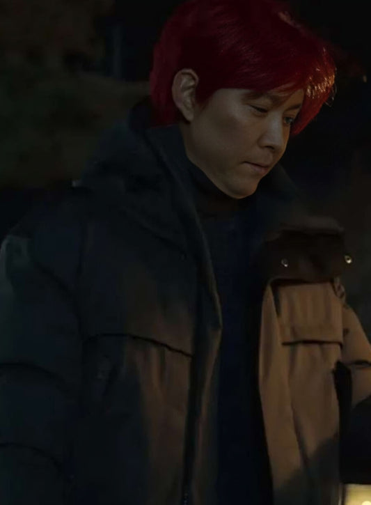 Harpoon Seong Gi-hun Inspired Grey Hooded Jacket - Squid Game S02 Style