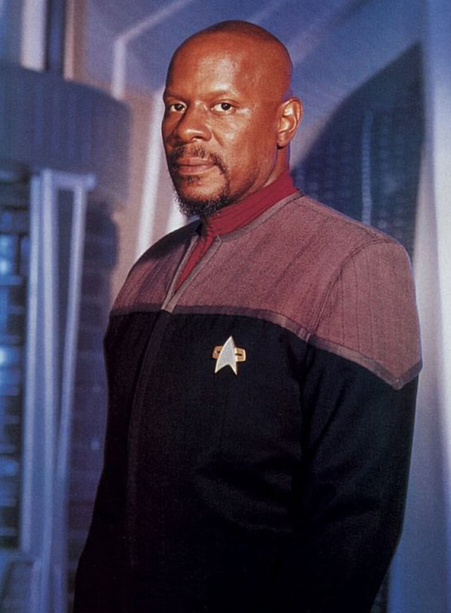 Harpoon Benjamin Sisko Inspired Black & Gray Leather Jacket - Star Trek Deep Space Nine Style