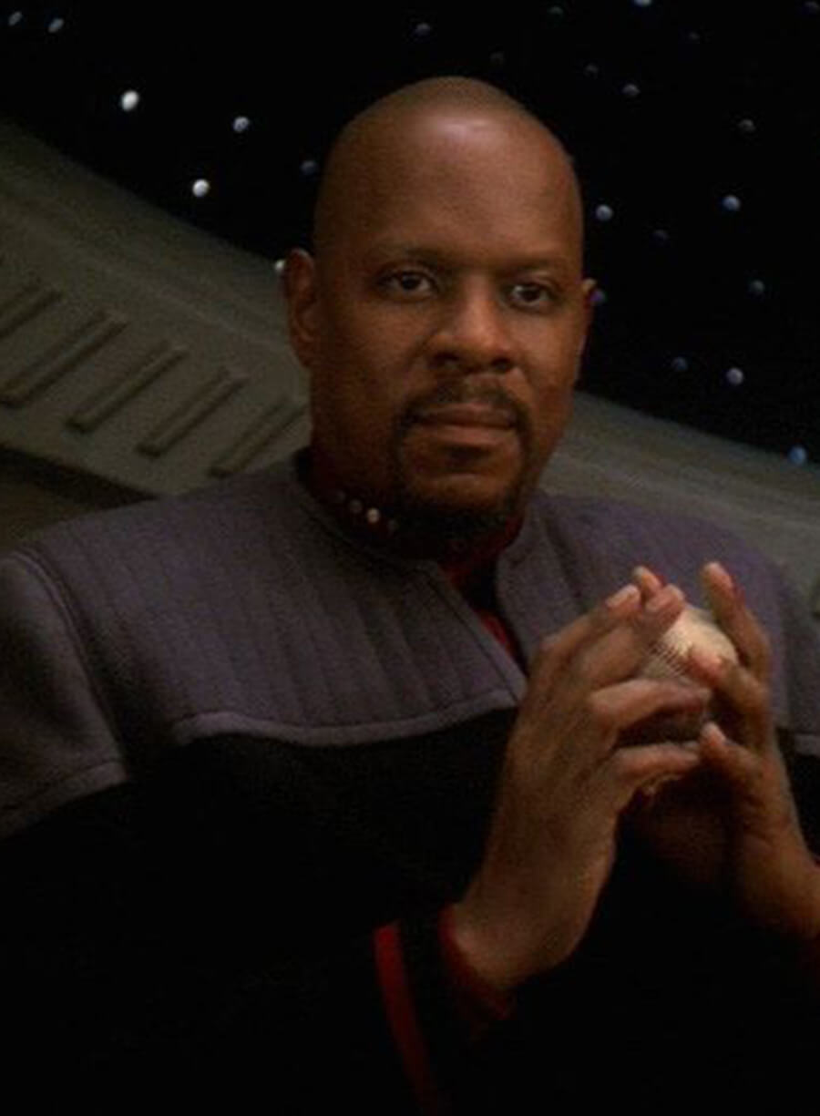 Harpoon Benjamin Sisko Inspired Black & Gray Leather Jacket - Star Trek Deep Space Nine Style