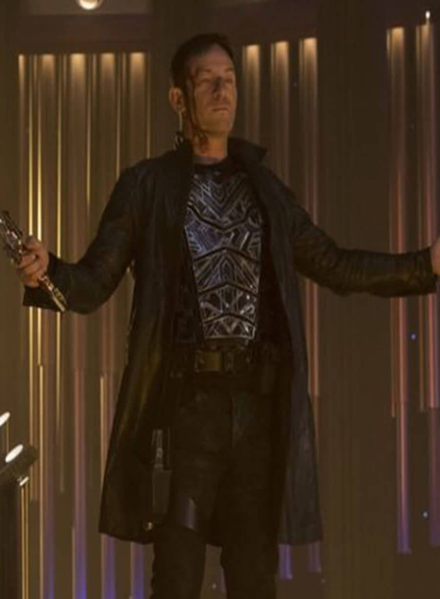 Harpoon Captain Gabriel Lorca Inspired Black Coat - Star Trek Discovery Style