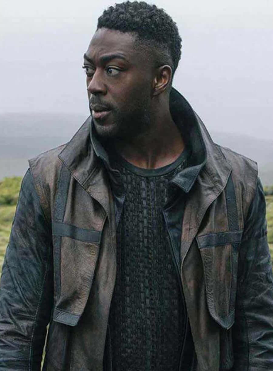 Harpoon Cleveland Booker Inspired Brown Real Leather Coat - Star Trek Discovery Style