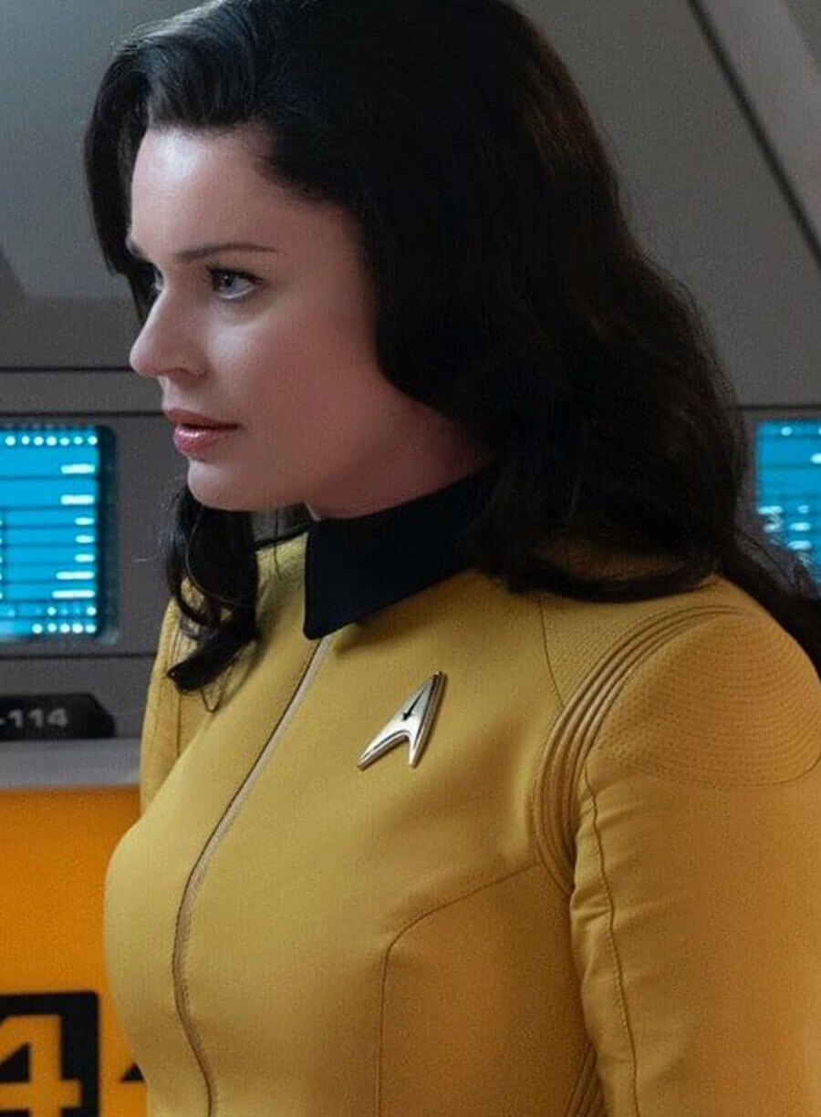 Harpoon Number One Inspired Yellow Leather Jacket - Star Trek Discovery Style