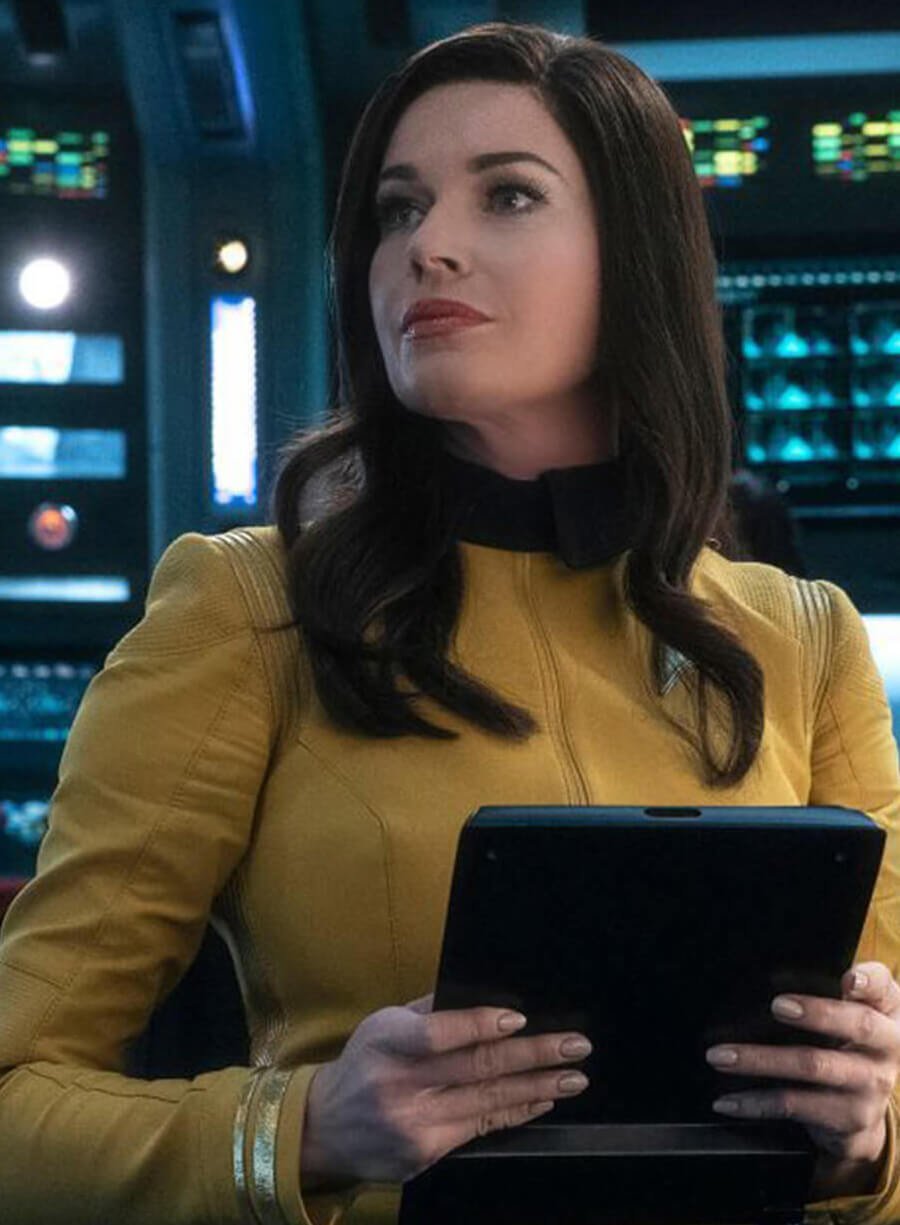 Harpoon Number One Inspired Yellow Leather Jacket - Star Trek Discovery Style