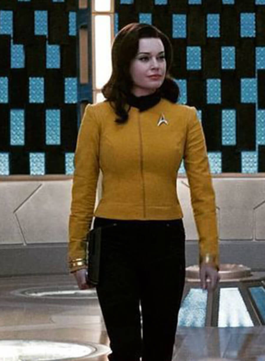Harpoon Number One Inspired Yellow Leather Jacket - Star Trek Discovery Style