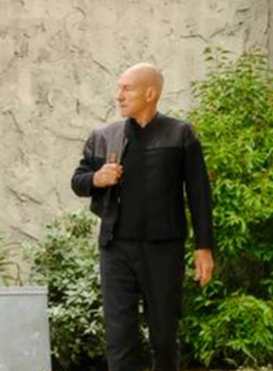Harpoon Jean-Luc Picard Inspired Black Cotton Jacket - Star Trek Picard Style