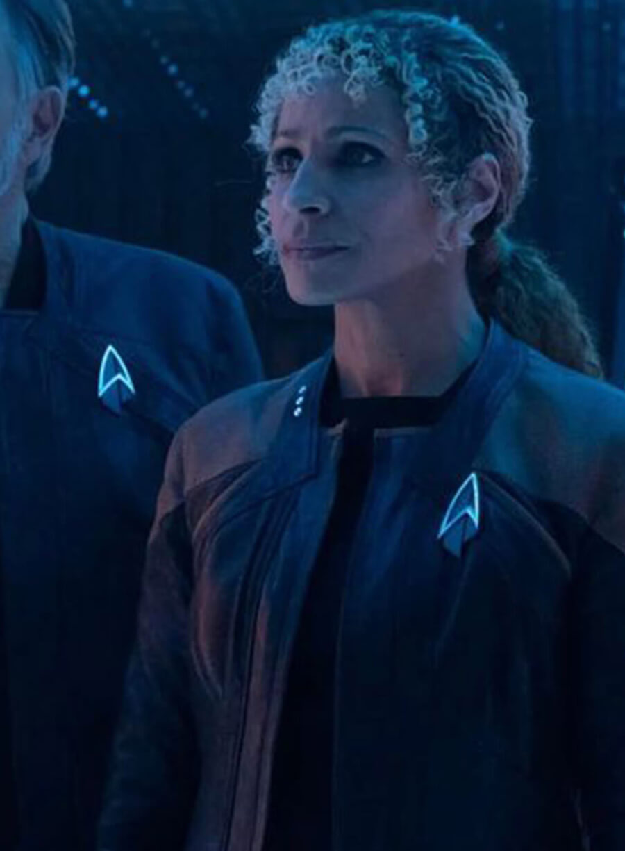 Harpoon Raffi Musiker Inspired Black & Brown Real Leather Leather Jacket - Star Trek Picard Season 3 Style