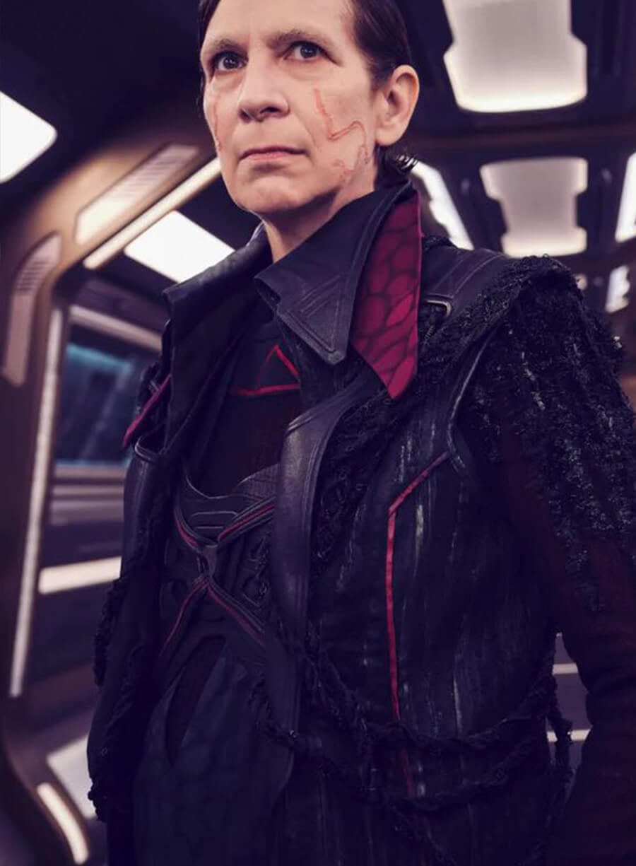 Harpoon Vadic Inspired Black Coat - Star Trek : Picard Season 3 Style