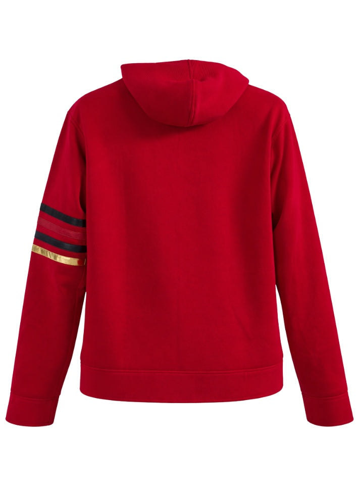 Harpoon Jay-Den Karag Inspired Red Hooded Jacket - Star Trek: Starfleet Academy Style