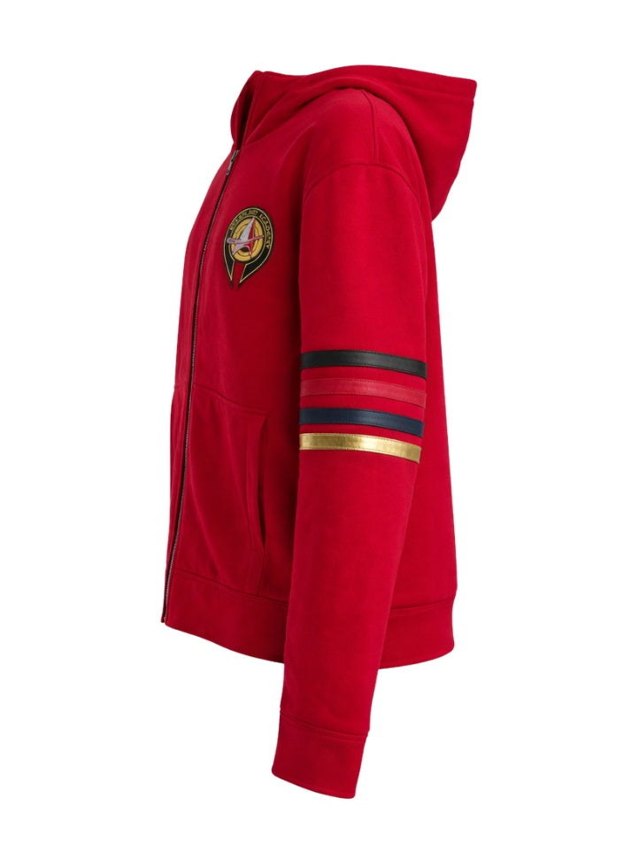 Harpoon Jay-Den Karag Inspired Red Hooded Jacket - Star Trek: Starfleet Academy Style