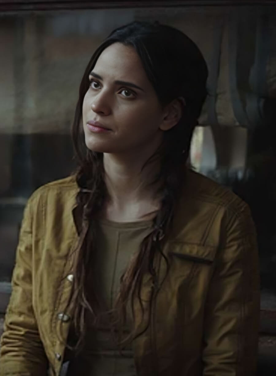 Harpoon Adria Arjona Inspired Brown Cotton Fabric Cotton Jacket - Andor Tv Series Style