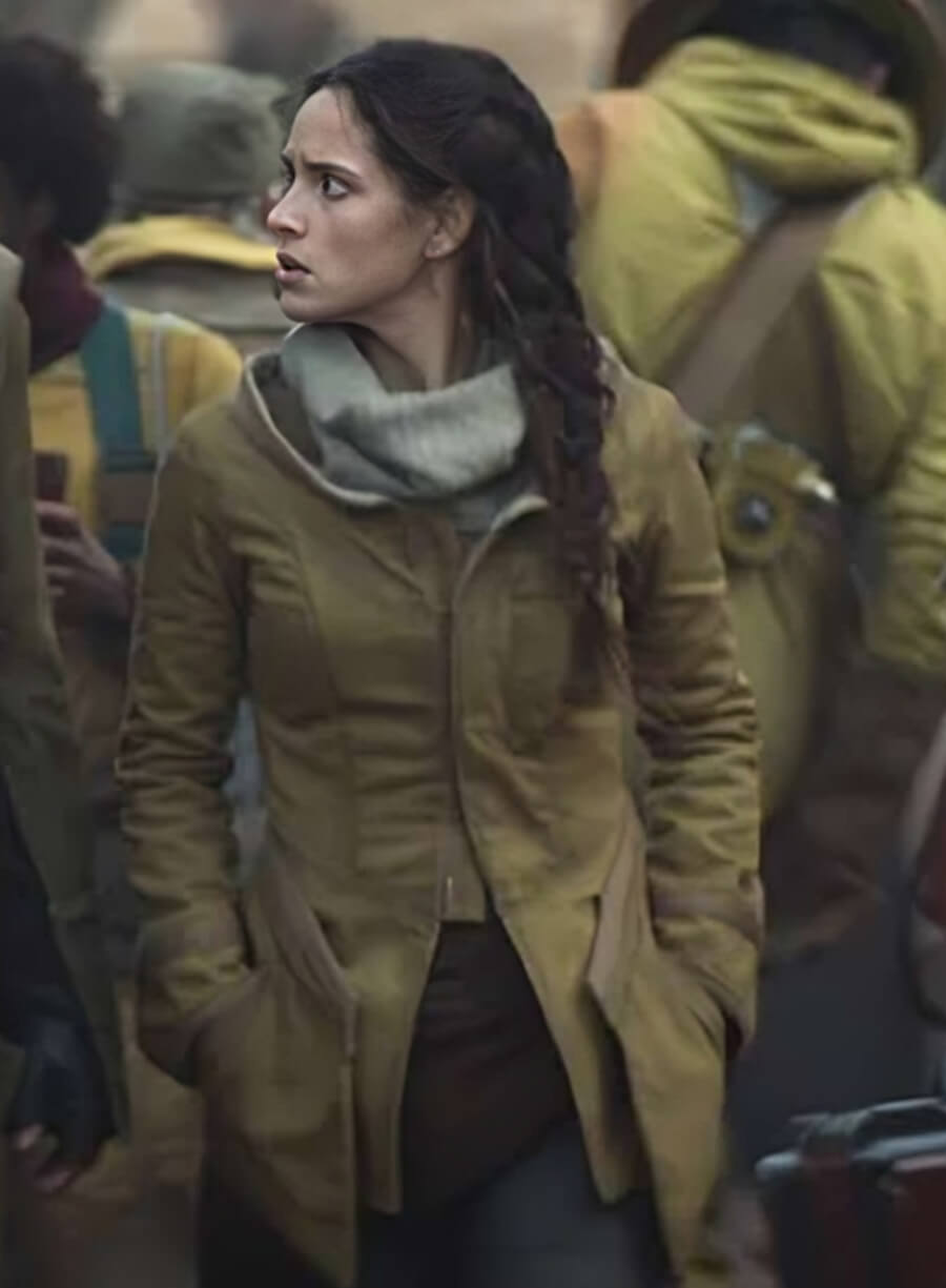 Harpoon Adria Arjona Inspired Brown Cotton Fabric Cotton Jacket - Andor Tv Series Style